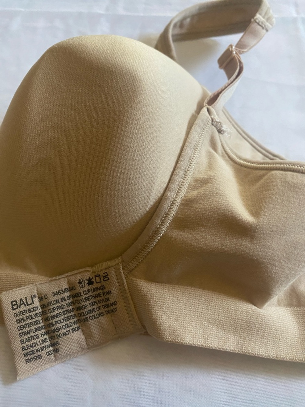 Bali Beige T-Shirt Bra with Smooth Molded Cups 38C